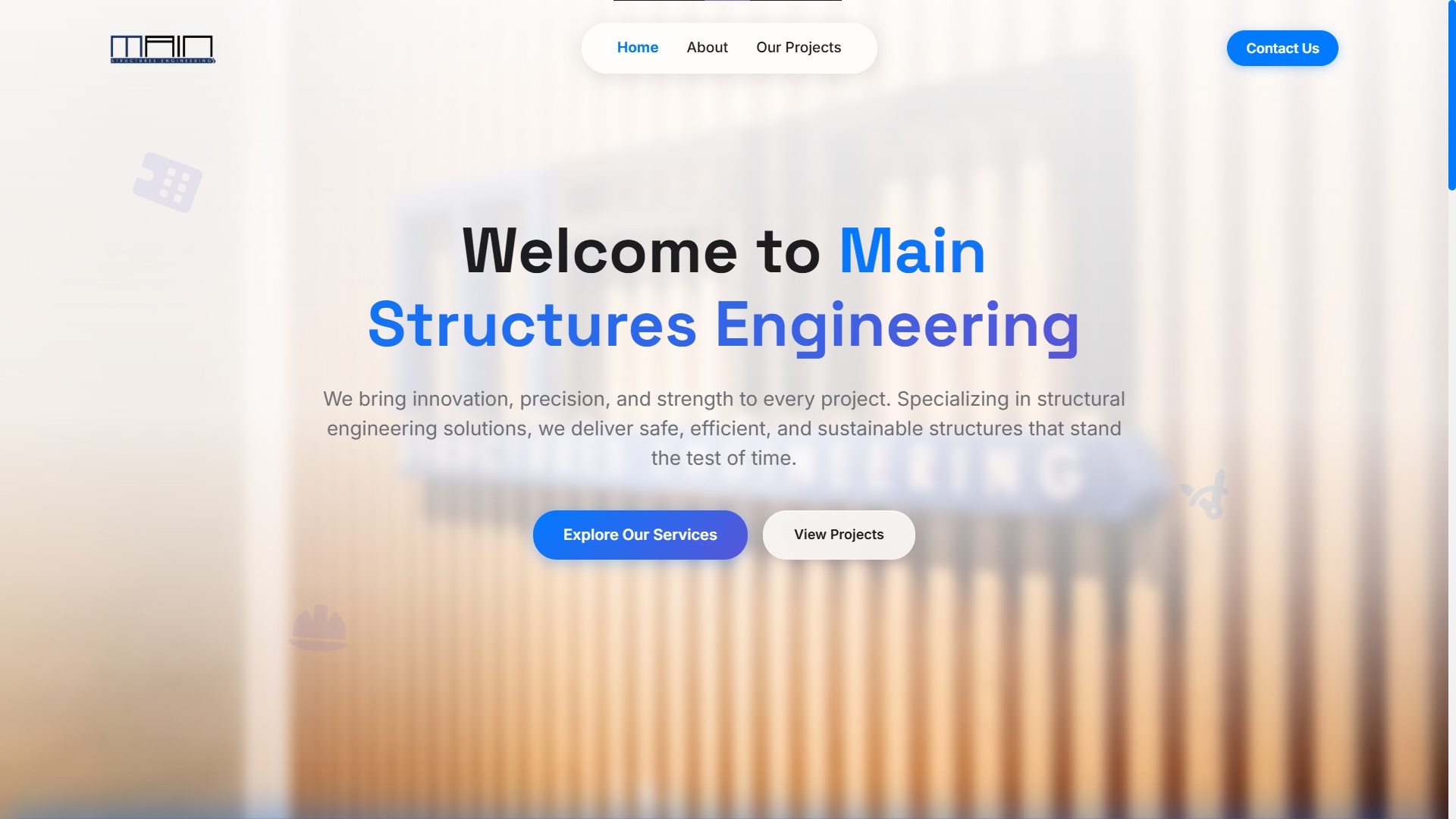 Main Structures Engineering Screenshot